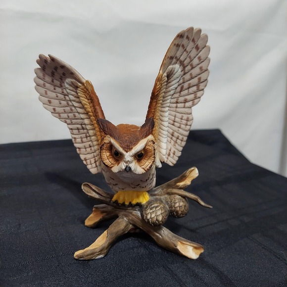 Lefton's Porcelain Owl 04976 Nest Egg‎ Collection 1985 6" - Picture 1 of 9